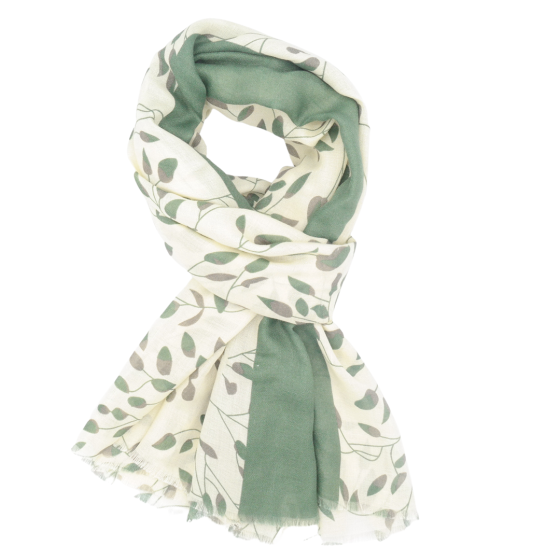 Little leaves Scarf - green