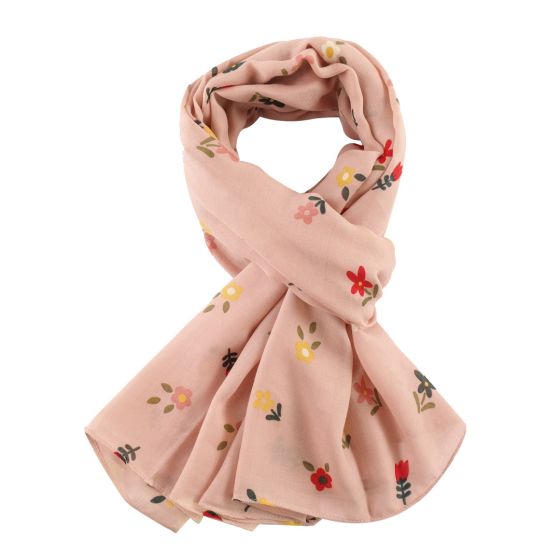 Ditsy Flowers scarf- pink