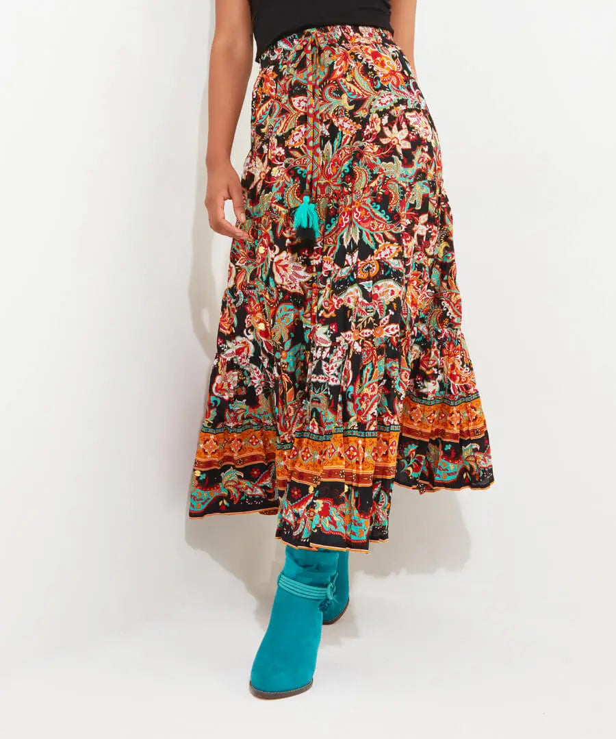 Saffron Border Skirt