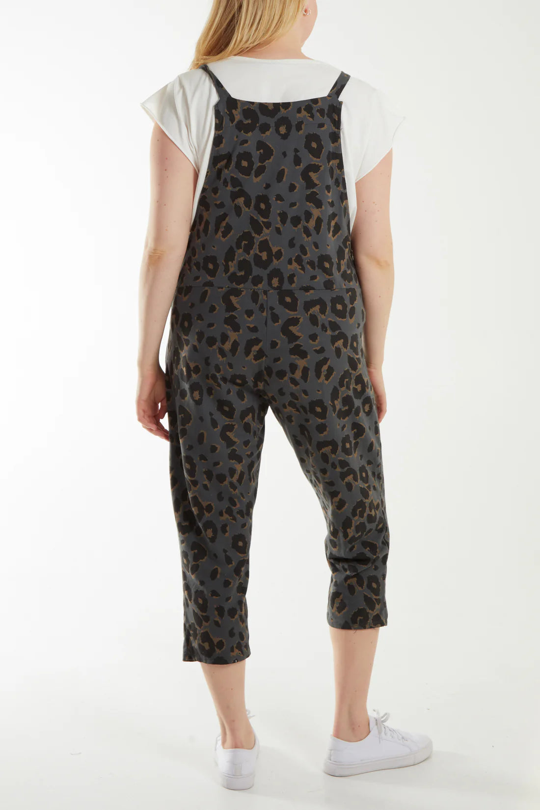 Leopard Print Dungarees