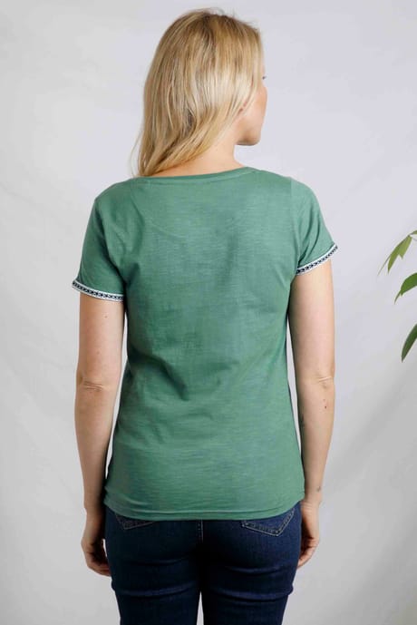 Teya Organic Cotton T-Shirt Jade
